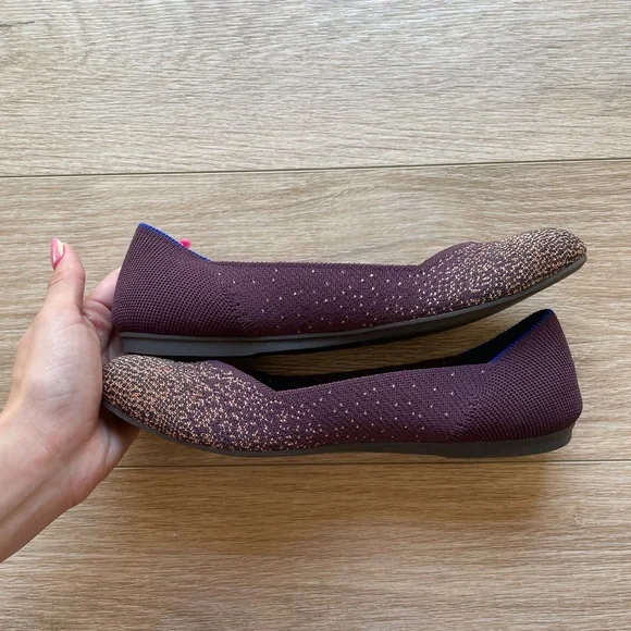 Rothy's Retired Eggplant Metallic Flat - Picture 4 of 8